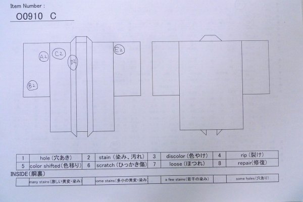 画像11: O0910C 女性用羽織  シルク（正絹） 黒,  【中古】【USED】【リサイクル】 ★★★☆☆【O0910C】 (11)