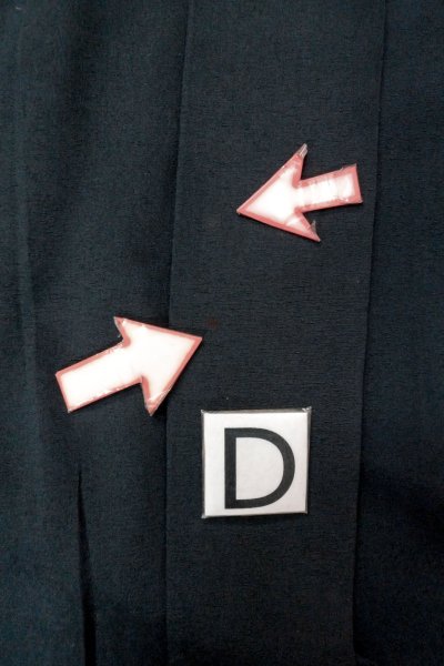 画像15: O0910C 女性用羽織  シルク（正絹） 黒,  【中古】【USED】【リサイクル】 ★★★☆☆【O0910C】 (15)