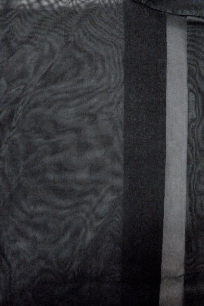 画像3: O0910D 女性用羽織  シルク（正絹） 黒,  【中古】【USED】【リサイクル】 ★★★☆☆【O0910D】 (3)