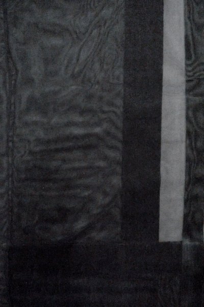 画像4: O0910D 女性用羽織  シルク（正絹） 黒,  【中古】【USED】【リサイクル】 ★★★☆☆【O0910D】 (4)