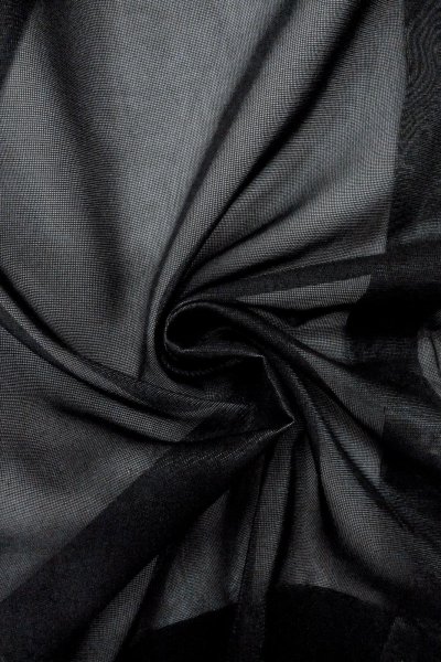 画像9: O0910D 女性用羽織  シルク（正絹） 黒,  【中古】【USED】【リサイクル】 ★★★☆☆【O0910D】 (9)