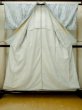 画像2: O1002A 女性用 単衣   シルク（正絹） 灰色がかった水色,  藤 【中古】【USED】【リサイクル】 ★★☆☆☆【O1002A】 (2)