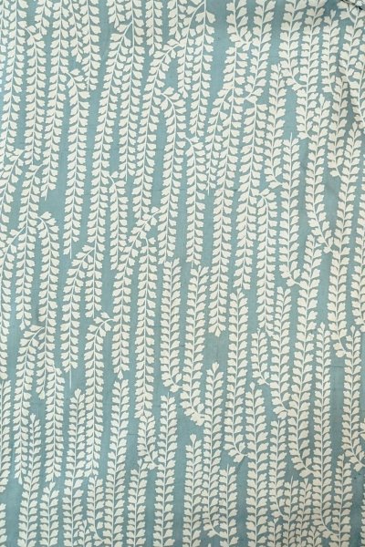 画像3: O1002A 女性用 単衣   シルク（正絹） 灰色がかった水色,  藤 【中古】【USED】【リサイクル】 ★★☆☆☆【O1002A】 (3)