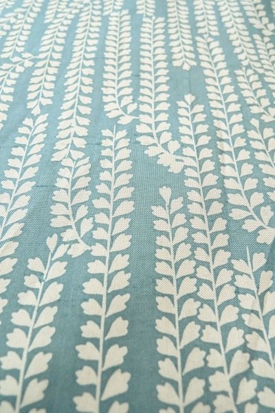 画像9: O1002A 女性用 単衣   シルク（正絹） 灰色がかった水色,  藤 【中古】【USED】【リサイクル】 ★★☆☆☆【O1002A】 (9)