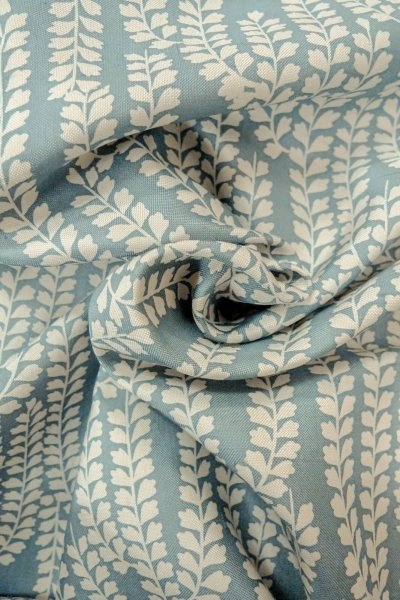 画像12: O1002A 女性用 単衣   シルク（正絹） 灰色がかった水色,  藤 【中古】【USED】【リサイクル】 ★★☆☆☆【O1002A】 (12)