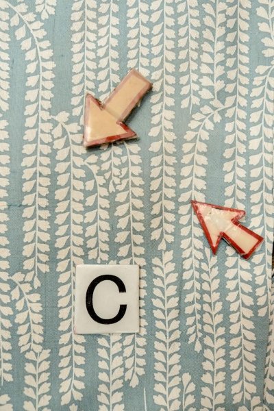 画像16: O1002A 女性用 単衣   シルク（正絹） 灰色がかった水色,  藤 【中古】【USED】【リサイクル】 ★★☆☆☆【O1002A】 (16)