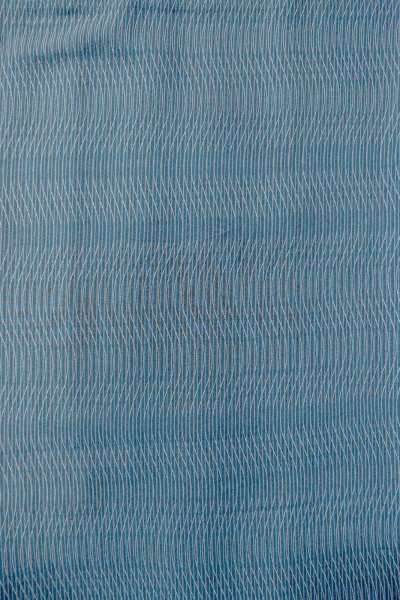 画像4: O1002B 女性用 単衣   シルク（正絹） 灰色がかった青,  縞 【中古】【USED】【リサイクル】 ★★★☆☆【O1002B】 (4)