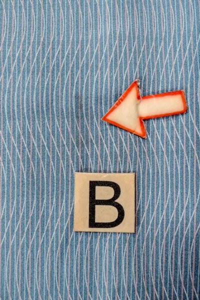 画像15: O1002B 女性用 単衣   シルク（正絹） 灰色がかった青,  縞 【中古】【USED】【リサイクル】 ★★★☆☆【O1002B】 (15)