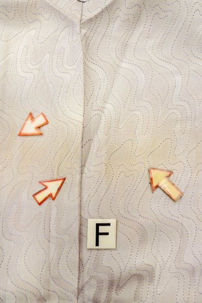 画像19: O1002G 女性用 色無地   シルク（正絹） 淡い薄い紫色,  抽象的模様 【中古】【USED】【リサイクル】 ★★☆☆☆【O1002G】 (19)