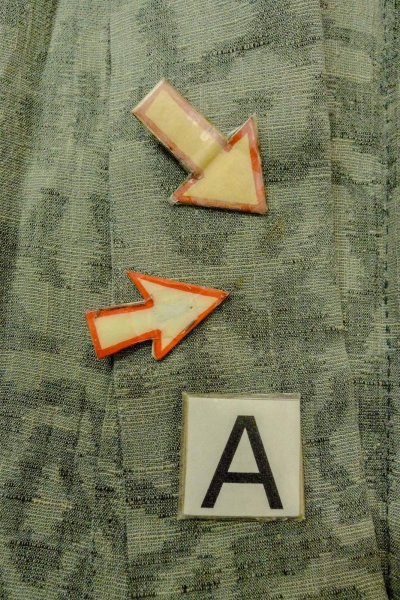 画像14: O1002O 女性用 紬   麻 灰色がかった緑色,  更紗 【中古】【USED】【リサイクル】 ★☆☆☆☆【O1002O】 (14)