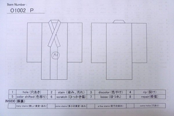 画像13: O1002P 女性用 織   シルク（正絹） 黒,  唐花 【中古】【USED】【リサイクル】 ★★★☆☆【O1002P】 (13)