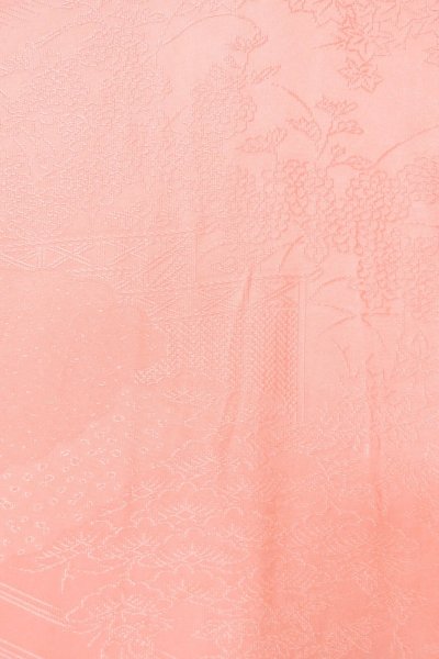 画像5: O1002Q 女性用 色無地   シルク（正絹） 光沢のある桃色,  【中古】【USED】【リサイクル】 ★★★☆☆【O1002Q】 (5)