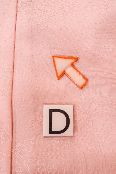 画像18: O1002Q 女性用 色無地   シルク（正絹） 光沢のある桃色,  【中古】【USED】【リサイクル】 ★★★☆☆【O1002Q】 (18)