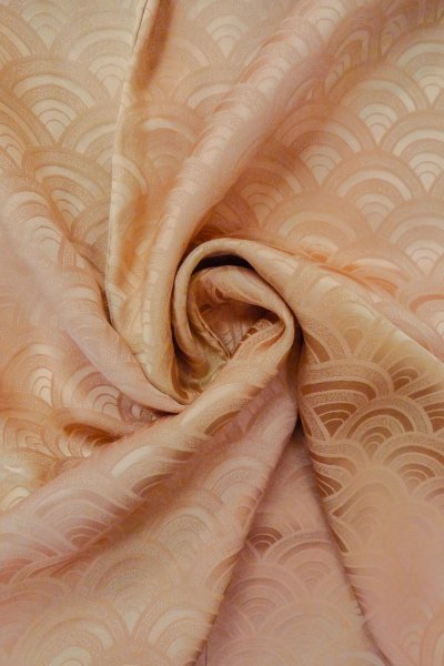 画像13: O1002R 女性用 色無地   シルク（正絹） 淡い薄い桃色,  【中古】【USED】【リサイクル】 ★★☆☆☆【O1002R】 (13)