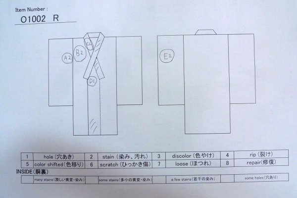 画像14: O1002R 女性用 色無地   シルク（正絹） 淡い薄い桃色,  【中古】【USED】【リサイクル】 ★★☆☆☆【O1002R】 (14)