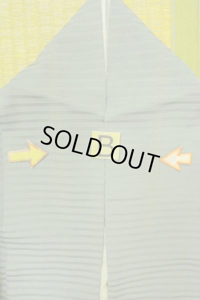 画像18: O1002S 女性用 色無地   シルク（正絹） 薄い灰色がかった緑色,  【中古】【USED】【リサイクル】 ★★☆☆☆【O1002S】 (18)