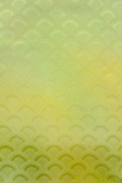 画像4: O1002T 女性用 色無地   シルク（正絹） 光沢のある薄い黄緑色,  【中古】【USED】【リサイクル】 ★★☆☆☆【O1002T】 (4)