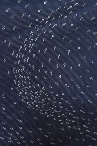 画像6: O1002U 女性用 単衣   シルク（正絹） 深い藍,  抽象的模様 【中古】【USED】【リサイクル】 ★★☆☆☆【O1002U】 (6)