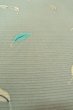 画像10: O1002W 女性用 付下げ   シルク（正絹） 薄い灰色がかった水色,  葉 【中古】【USED】【リサイクル】 ★☆☆☆☆【O1002W】 (10)