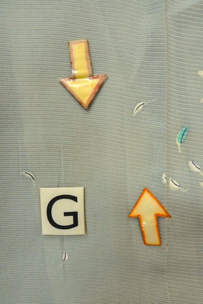 画像20: O1002W 女性用 付下げ   シルク（正絹） 薄い灰色がかった水色,  葉 【中古】【USED】【リサイクル】 ★☆☆☆☆【O1002W】 (20)