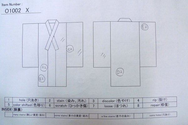 画像13: O1002X 女性用 付下げ   シルク（正絹） 光沢のある薄い黄色,  車輪 【中古】【USED】【リサイクル】 ★★★☆☆【O1002X】 (13)