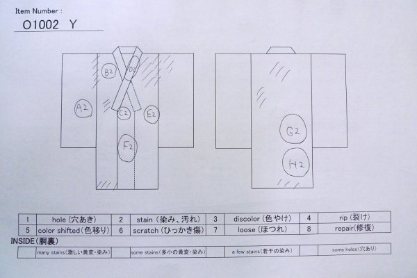 画像16: O1002Y 女性用 訪問着   シルク（正絹） 淡い薄い青緑色,  蝶々 【中古】【USED】【リサイクル】 ★★☆☆☆【O1002Y】 (16)