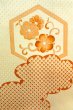画像6: O1003A 女性用 訪問着   シルク（正絹） 光沢のあるアイボリー,  花 【中古】【USED】【リサイクル】 ★★☆☆☆【O1003A】 (6)