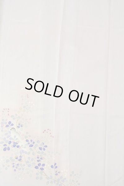 画像5: O1003B 女性用 訪問着   シルク（正絹） 淡い桃色,  桜 【中古】【USED】【リサイクル】 ★★☆☆☆【O1003B】 (5)