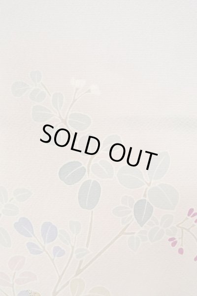 画像6: O1003B 女性用 訪問着   シルク（正絹） 淡い桃色,  桜 【中古】【USED】【リサイクル】 ★★☆☆☆【O1003B】 (6)