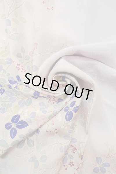 画像15: O1003B 女性用 訪問着   シルク（正絹） 淡い桃色,  桜 【中古】【USED】【リサイクル】 ★★☆☆☆【O1003B】 (15)