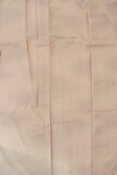 画像5: O1003E 女性用 訪問着   シルク（正絹） 淡い灰色がかった藤色,  花 【中古】【USED】【リサイクル】 ★★☆☆☆【O1003E】 (5)