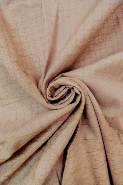 画像13: O1003E 女性用 訪問着   シルク（正絹） 淡い灰色がかった藤色,  花 【中古】【USED】【リサイクル】 ★★☆☆☆【O1003E】 (13)