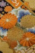 画像8: O1003G 女性用 留袖   シルク（正絹） 黒,  菊 【中古】【USED】【リサイクル】 ★★★☆☆【O1003G】 (8)