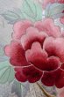 画像9: O1126A 女性用 振袖   シルク（正絹） 白,  ぼたん 【中古】【USED】【リサイクル】 ★★★☆☆【O1126A】 (9)