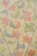 画像7: O1126D 女性用 紬  十日町紬  シルク（正絹） アイボリー,  花 【中古】【USED】【リサイクル】 ★★★★☆【O1126D】 (7)
