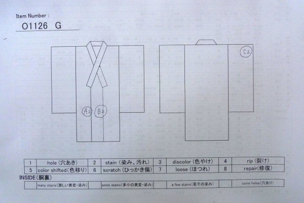 画像13: O1126G 女性用 紬   シルク（正絹） 灰色がかった藤色,  【中古】【USED】【リサイクル】 ★★★☆☆【O1126G】 (13)