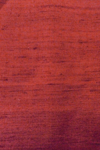 画像6: O1126H 女性用 紬   シルク（正絹） 鮮やか朱赤,  縞 【中古】【USED】【リサイクル】 ★★★★☆【O1126H】 (6)