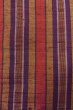 画像7: O1126H 女性用 紬   シルク（正絹） 鮮やか朱赤,  縞 【中古】【USED】【リサイクル】 ★★★★☆【O1126H】 (7)