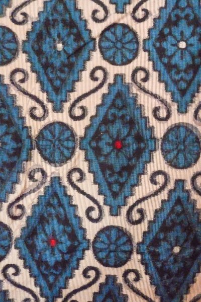 画像3: O1126N 女性用 織   シルク（正絹） 深い緑色,  花 【中古】【USED】【リサイクル】 ★★★☆☆【O1126N】 (3)