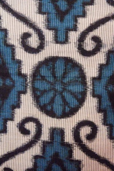 画像6: O1126N 女性用 織   シルク（正絹） 深い緑色,  花 【中古】【USED】【リサイクル】 ★★★☆☆【O1126N】 (6)