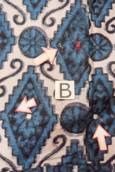 画像15: O1126N 女性用 織   シルク（正絹） 深い緑色,  花 【中古】【USED】【リサイクル】 ★★★☆☆【O1126N】 (15)