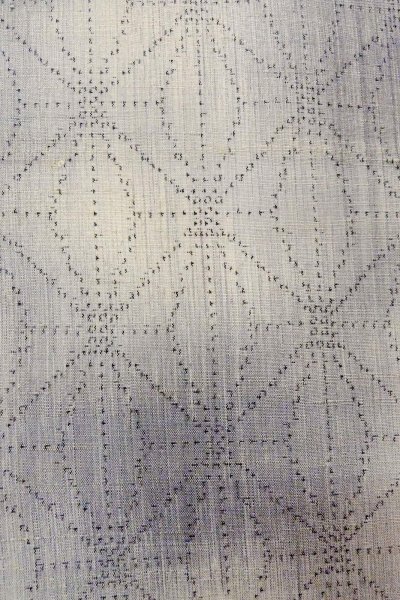 画像5: O1126P 女性用 紬  十日町紬  シルク（正絹） 薄い灰色,  小さな点々 【中古】【USED】【リサイクル】 ★★☆☆☆【O1126P】 (5)