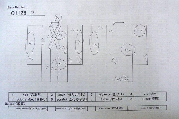 画像13: O1126P 女性用 紬  十日町紬  シルク（正絹） 薄い灰色,  小さな点々 【中古】【USED】【リサイクル】 ★★☆☆☆【O1126P】 (13)