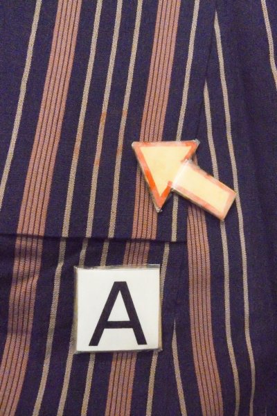 画像14: O1126Q 女性用 織   シルク（正絹） 藍,  縞 【中古】【USED】【リサイクル】 ★☆☆☆☆【O1126Q】 (14)