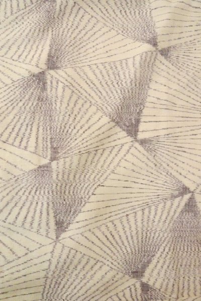 画像3: O1126S 女性用 紬   シルク（正絹） アイボリー,  線 【中古】【USED】【リサイクル】 ★★☆☆☆【O1126S】 (3)