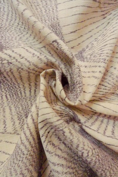 画像12: O1126S 女性用 紬   シルク（正絹） アイボリー,  線 【中古】【USED】【リサイクル】 ★★☆☆☆【O1126S】 (12)