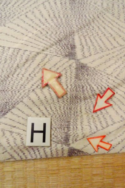 画像21: O1126S 女性用 紬   シルク（正絹） アイボリー,  線 【中古】【USED】【リサイクル】 ★★☆☆☆【O1126S】 (21)