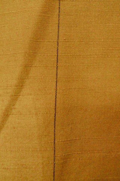 画像7: O1126X 女性用 紬   シルク（正絹） 深い黄色,  花 【中古】【USED】【リサイクル】 ★★★★☆【O1126X】 (7)