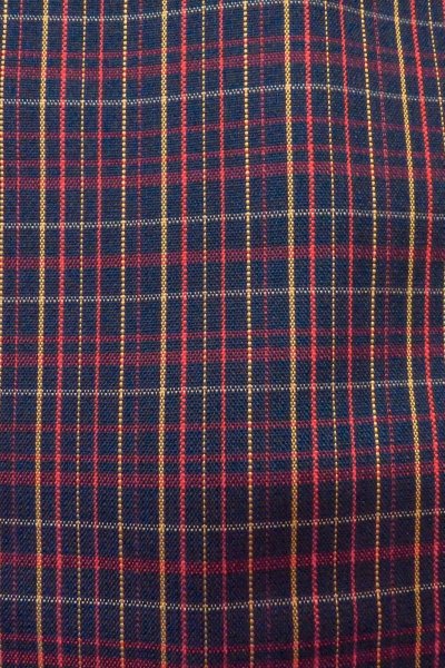 画像6: O1127B 女性用 紬   シルク（正絹） 黒,  チェック柄 【中古】【USED】【リサイクル】 ★★★★☆【O1127B】 (6)