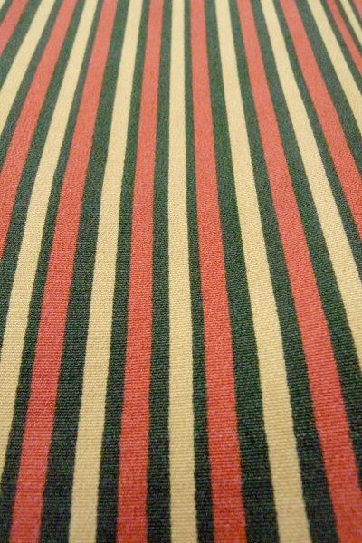 画像9: O1127D 女性用 小紋   シルク（正絹） 緑色,  縞 【中古】【USED】【リサイクル】 ★★★☆☆【O1127D】 (9)